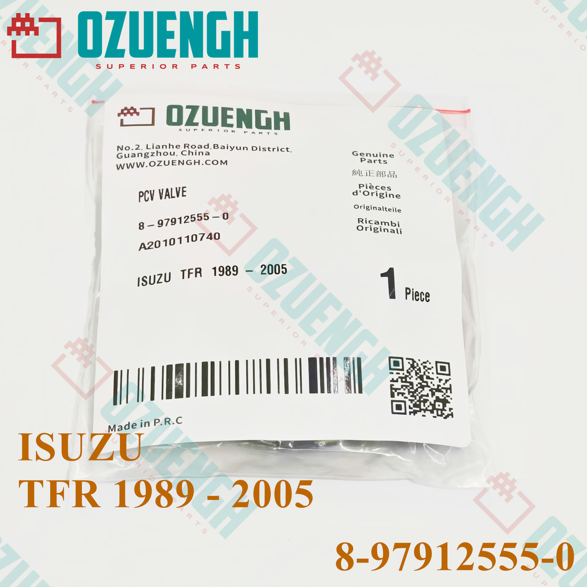 [OZUENGH] PCV Valve/ Isuzu/ TFR/ DRAGON EYE/D-MAX DIRECT /4JA1/4JB1/4JH1/ 1989 - 2005/ 8-97912555-0 High-quality
